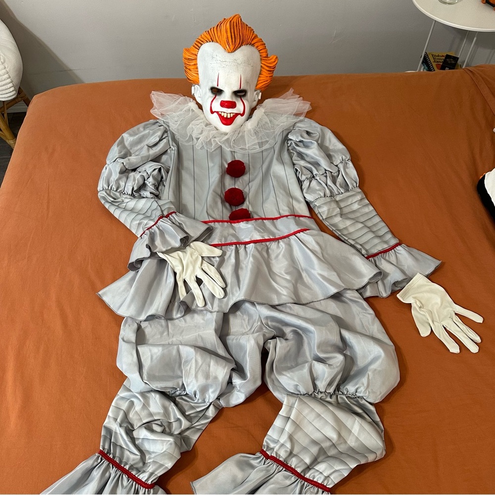 Adult Pennywise It Clown Costume Men Size XL - It Chapter two